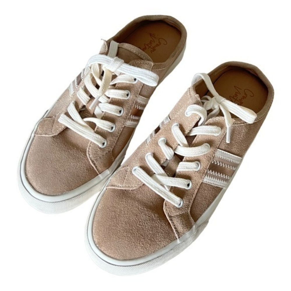 Crown Vintage Women Floraine 2 Beige Slip-On Sneakers Size 9M